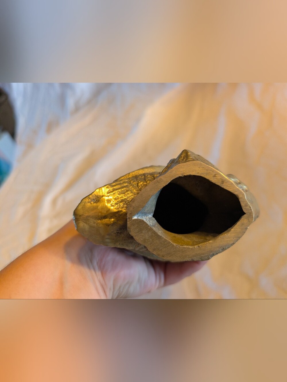 2/100$ Decorative Brass Owl Figurine in gold - Home Accent - Picture 4 of 6